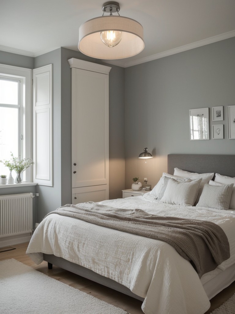 Apartment Bliss: Create a Serene Bedroom Ambiance with Creative Lighting