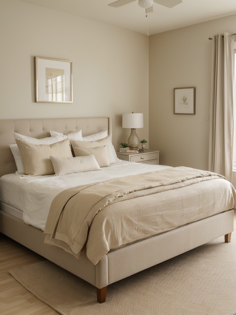 Cozy Beige Bedroom: Relaxing Decor for a Peaceful Sleep