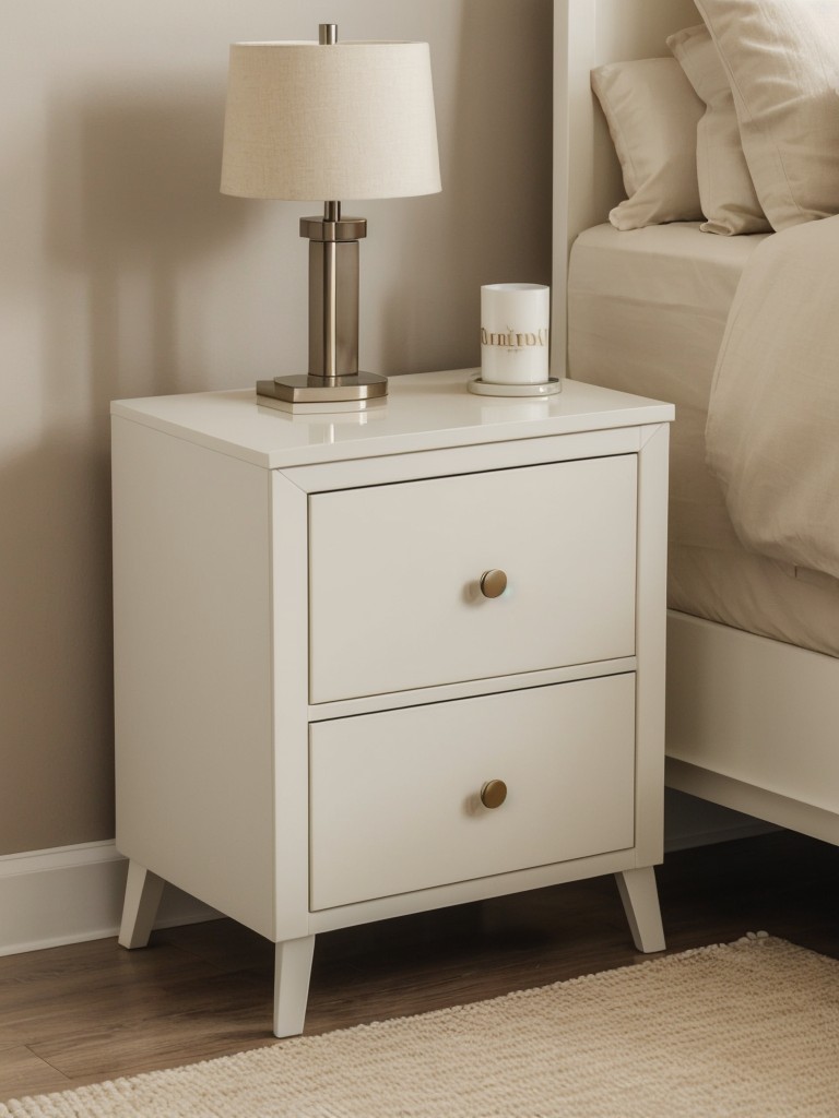 Relaxing Beige Bedroom: Sleek & Organized with Ample Storage!