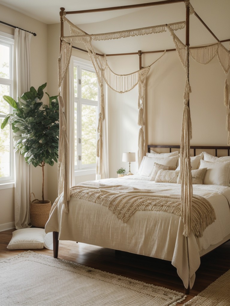 Beige Elegance: Dreamy Boho Retreat for Your Apartment