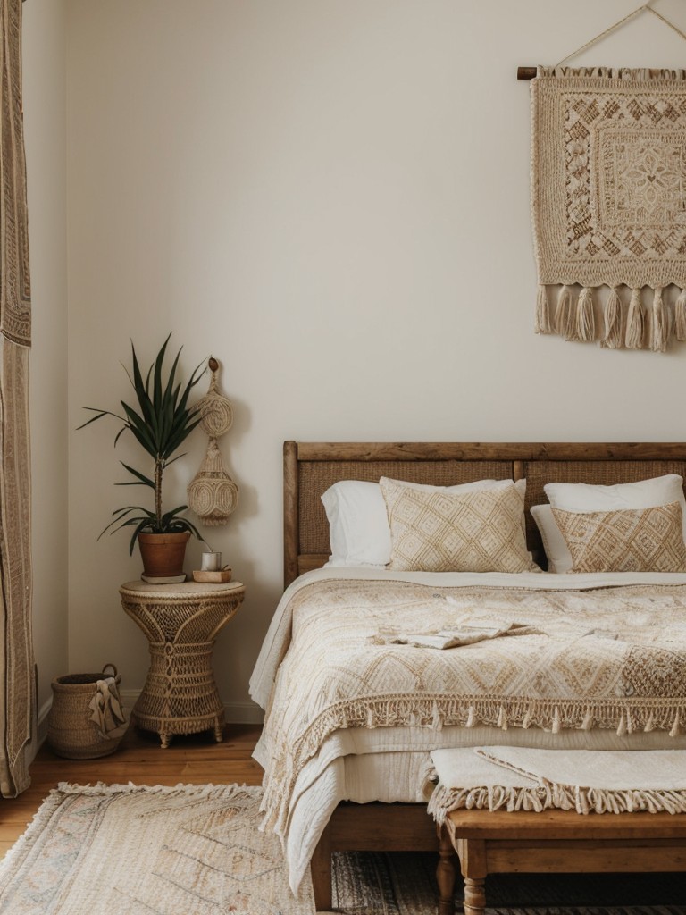 Boho-Inspired Bliss: Effortless Apartment Bedroom Decor