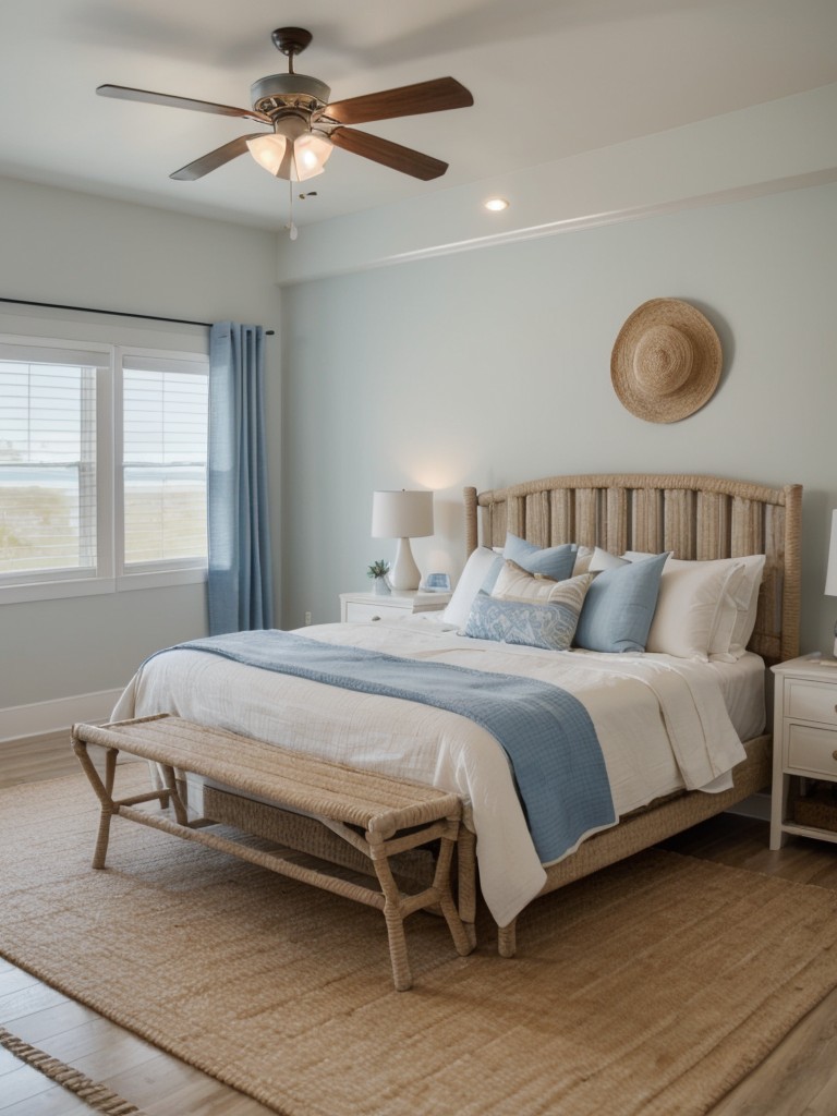 Coastal Chic: Transform Your Bedroom with Blue & White Bliss!