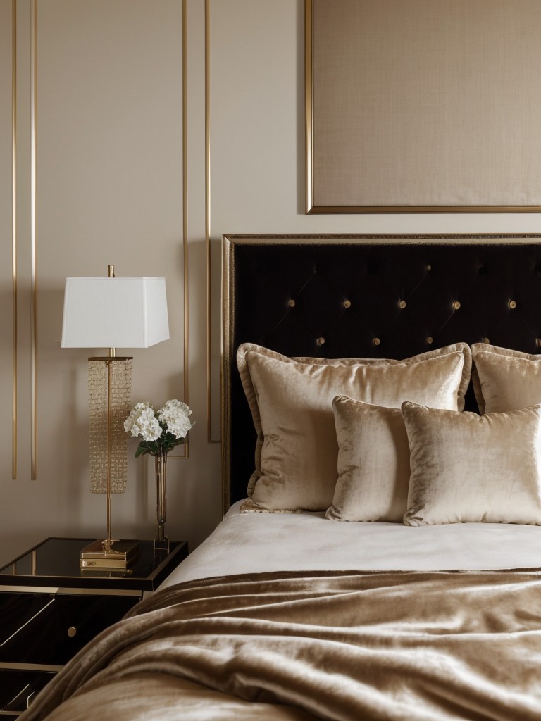 Velvet Glam: Elevate Your Bedroom with Luxe Beige Decor