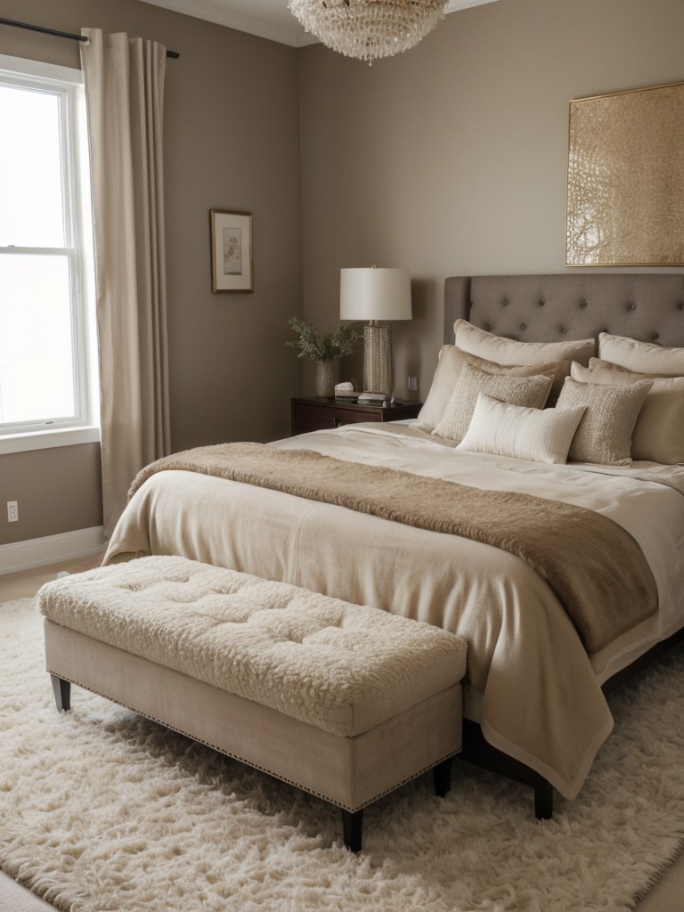 Cozy Up Your Apartment with Luxe Beige Bedroom Decor!