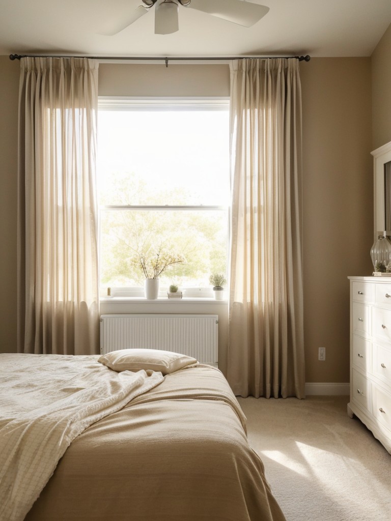 Brighten Your Bedroom with Sheer Curtains: Natural Light Inspo!