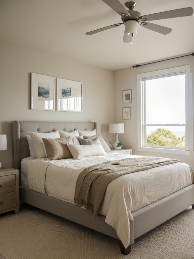 Beachy Beige Bedroom Decor: Relax in Style. Modern & Chic Apartment Vibes.