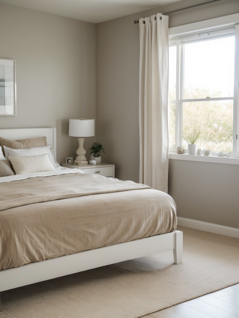 Coastal-Inspired Tranquil Beige Bedroom Decor. Create Your Calm Oasis!