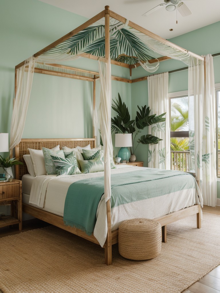 Tropical Paradise: Create a Coastal Retreat in Your Bedroom with Beige Decor