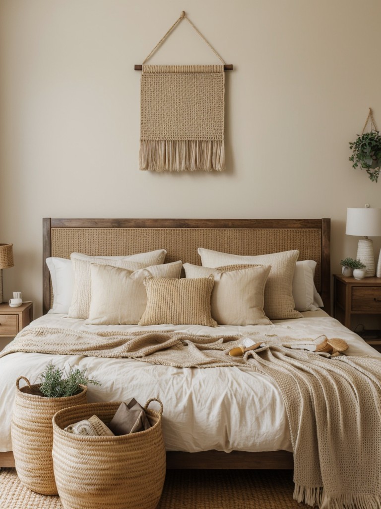 Cozy Beige Bedroom Vibes: Earthy Decor Ideas.