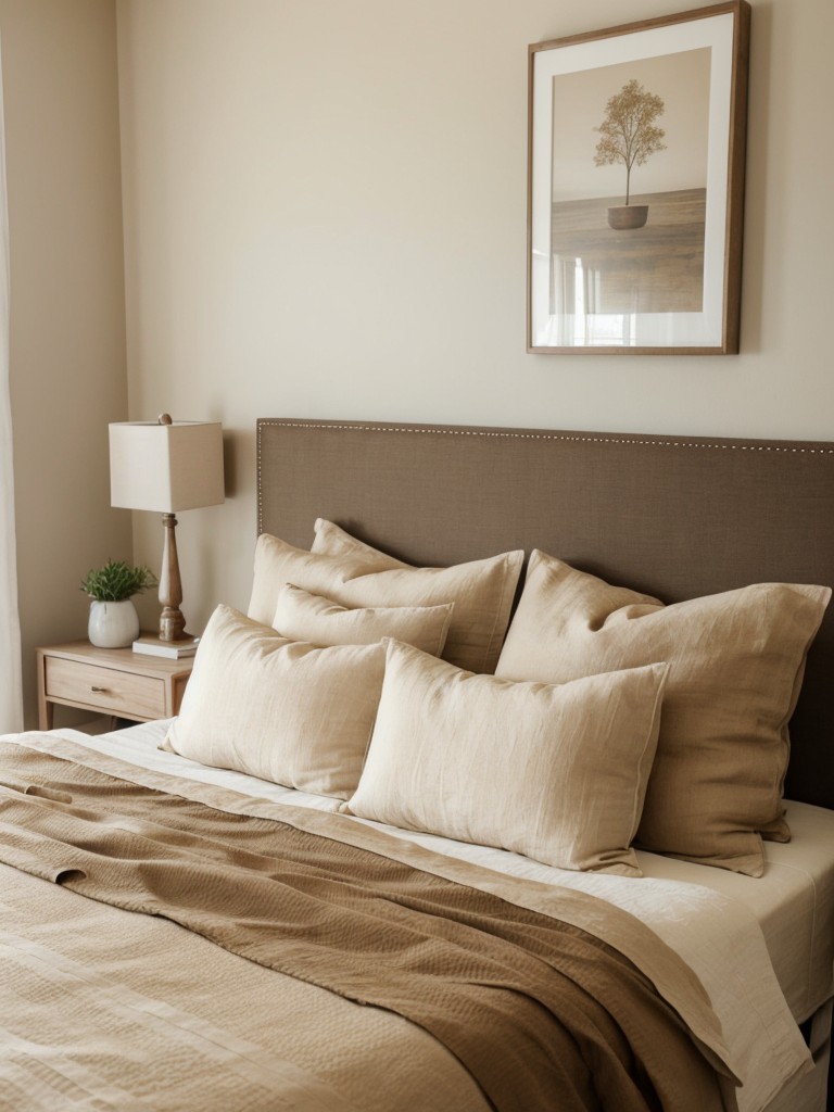 Soothing Neutrals: Beige Apartment Bedroom Ideas.