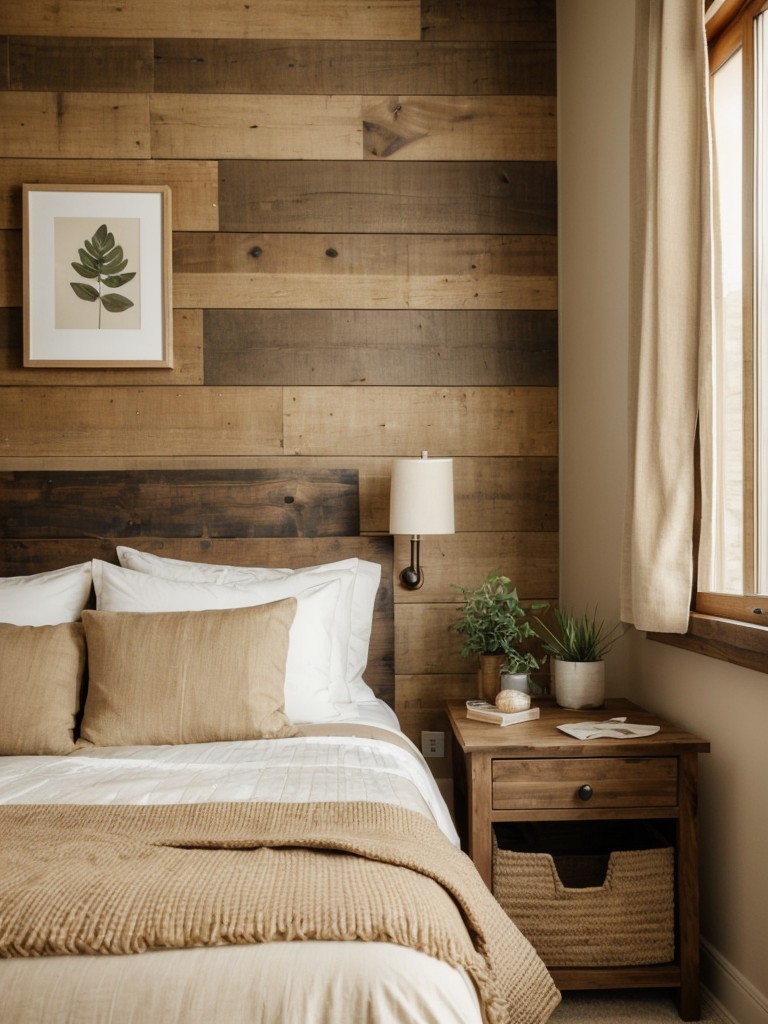 Cozy Chic: Natural Touches for a Beige Apartment Bedroom