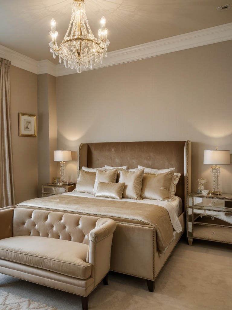 Glamorous Beige Bedroom: Classic and Timeless Décor