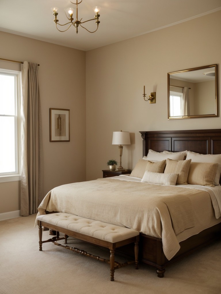 Cozy Beige Bedroom: Classic and Timeless Vibes!