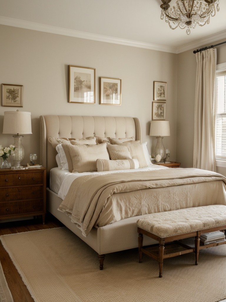 Vintage Chic: Eclectic Beige Bedroom Decor Inspiration