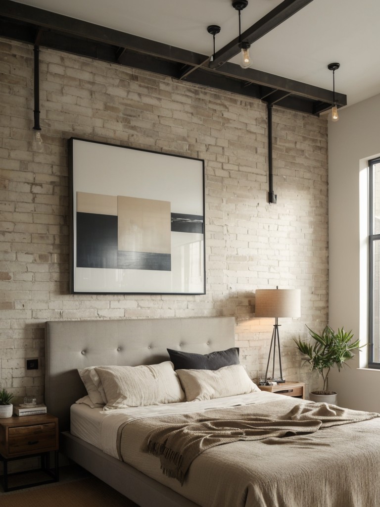 Modern Industrial Bedroom: Raw & Refined Aesthetic