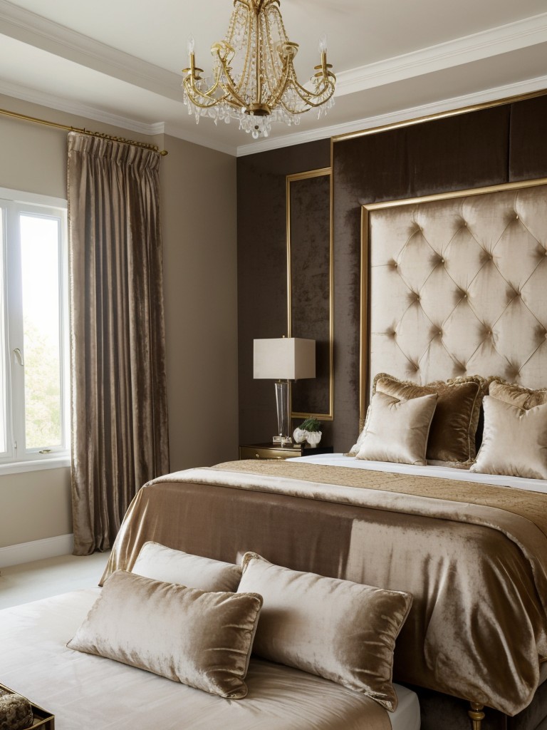 Velvet Vibes: Elevate Your Bedroom with Beige Glam