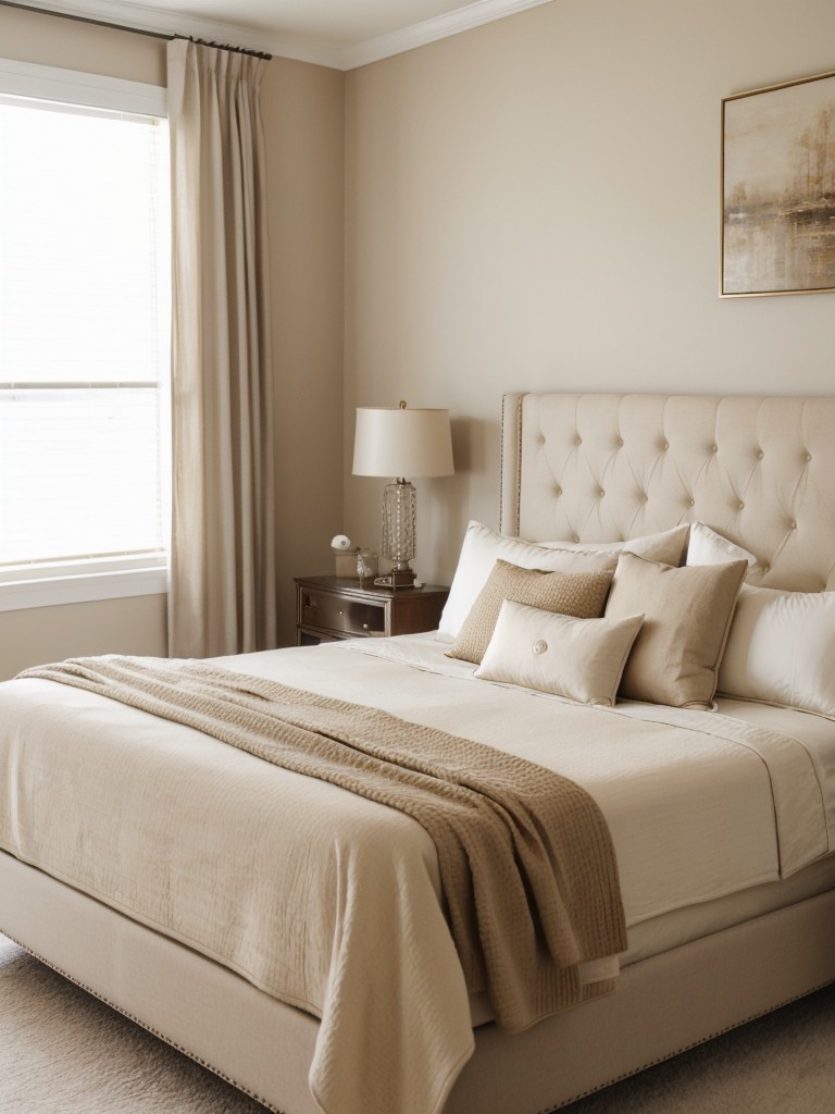 Cozy Beige Bedroom Inspiration: Timeless Elegance for Your Apartment