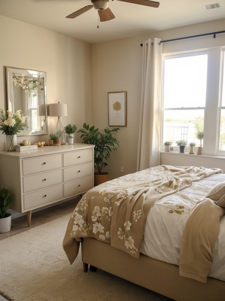 Cozy Apartment Bedroom Vibes: Beige Decor Inspo!