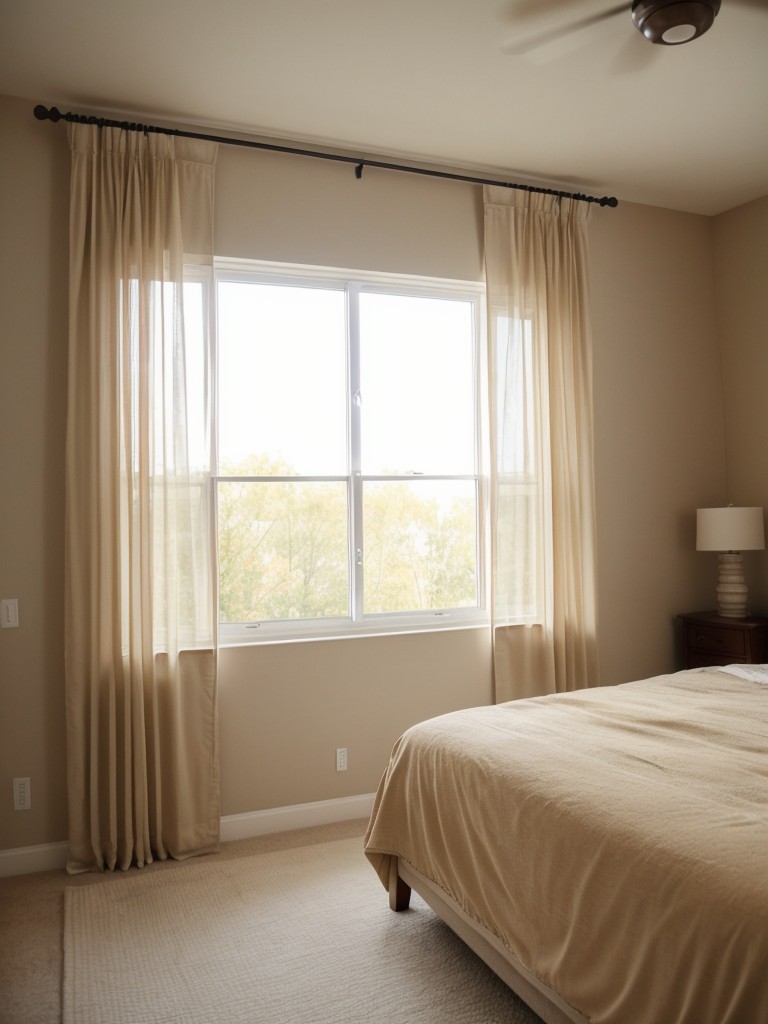 Cozy Beige Bedroom: Get Inspired With Soft Curtains!