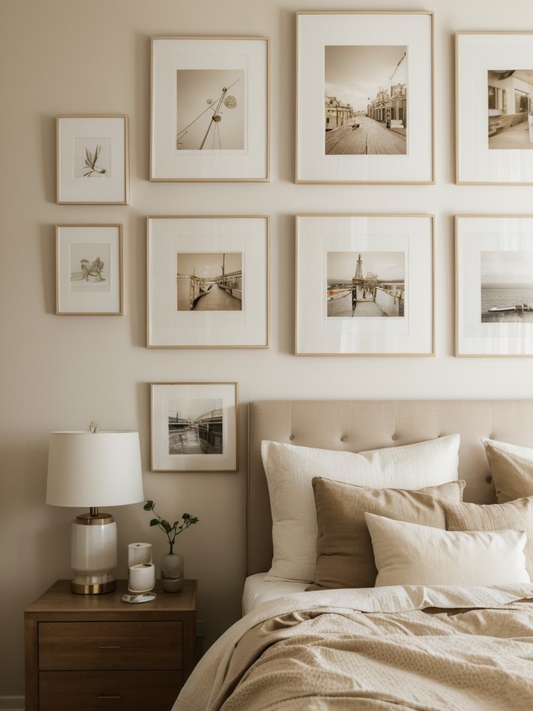 Cozy Chic: Personalize your apartment with a stunning gallery wall!