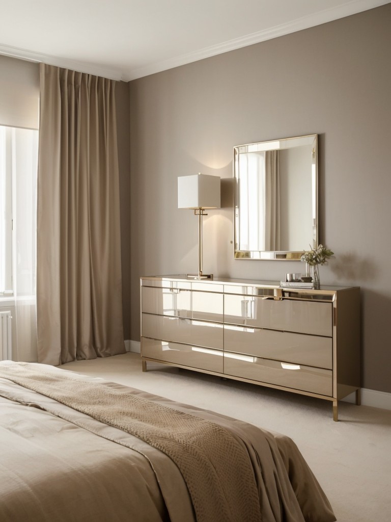 Beige Bedroom Bliss: Add Depth with Matte and Shiny Finishes!