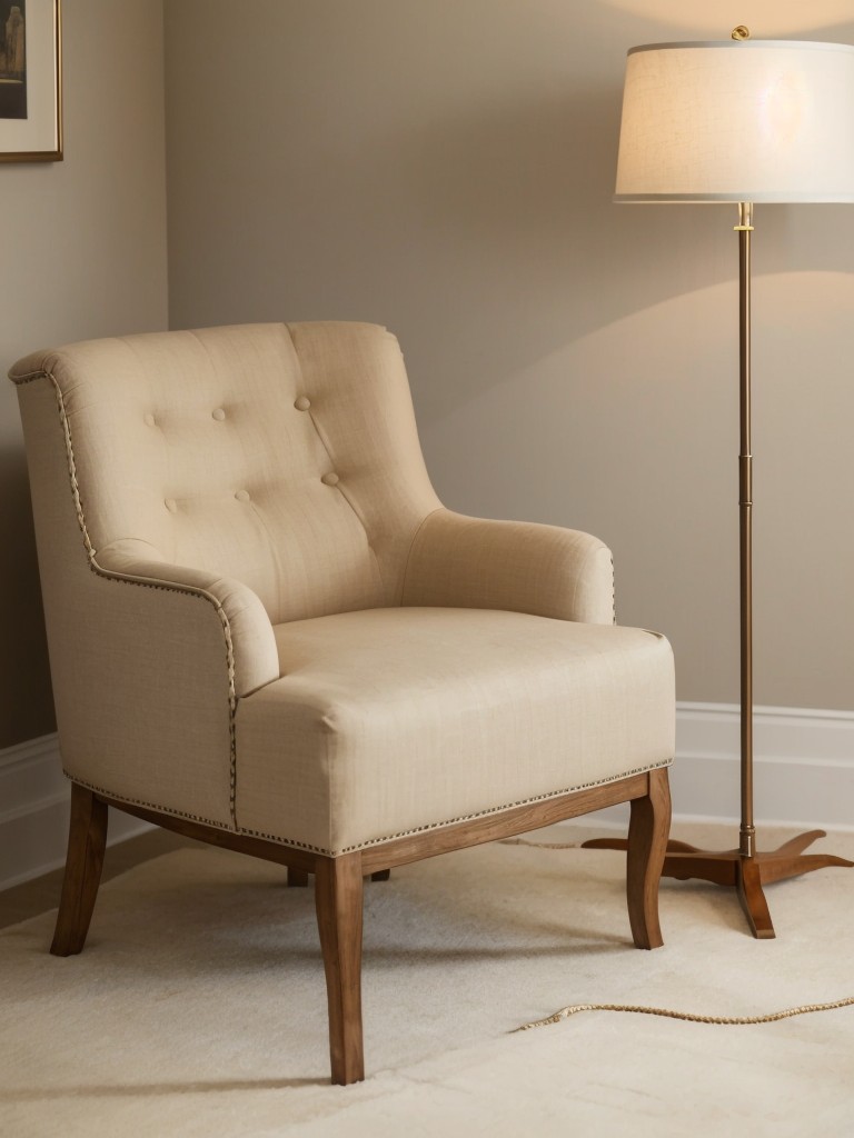 Chic Beige Bedroom: Create a Cozy Reading Nook