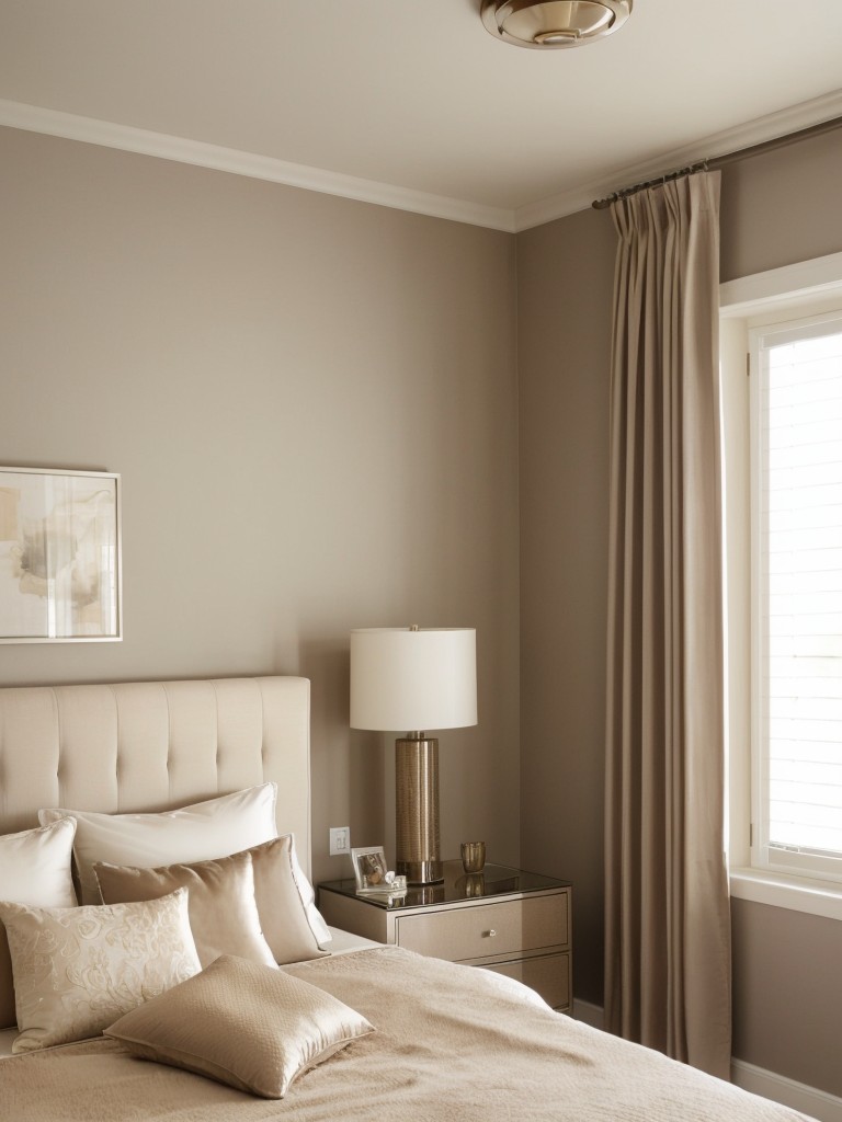 Luxury Beige Bedroom: Silky Bedding for Ultimate Sophistication