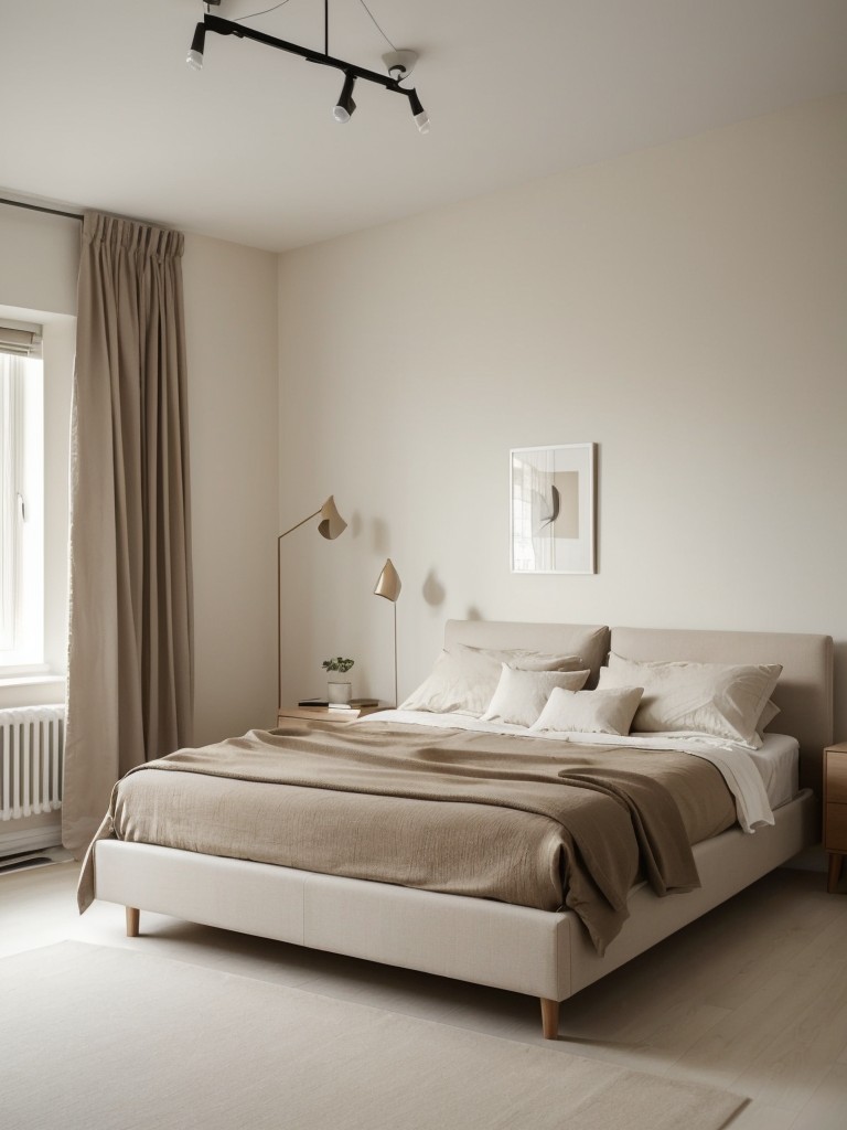 Stylish Beige Bedroom: Embrace Scandinavian Minimalism!