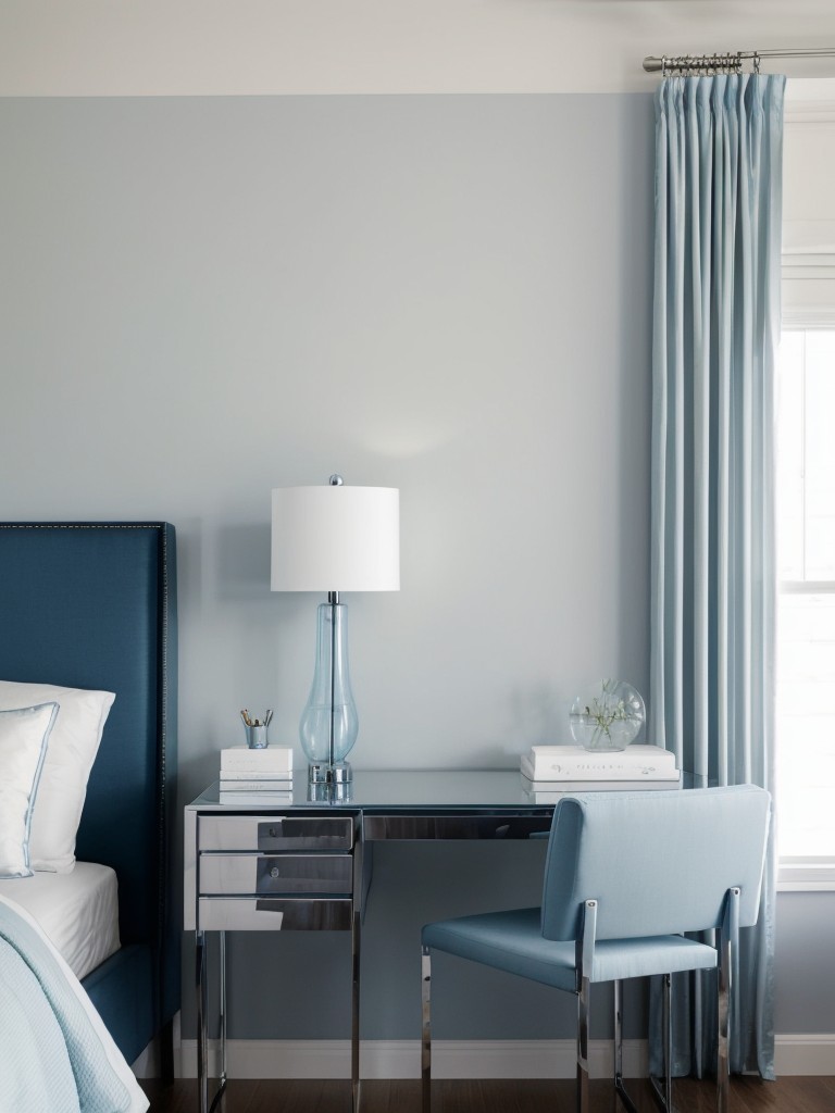 Sleek & Serene: Transform Your Bedroom into a Tranquil Blue Oasis