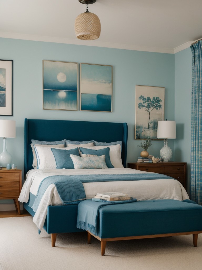 Vintage meets modern: Create a tranquil oasis with dreamy blue bedroom ideas!