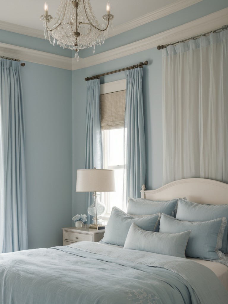 Serene Blue Bedroom for a Tranquil Apartment Retreat