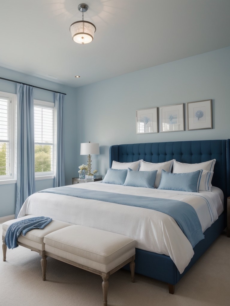 Serene Blue Bedroom: Create a Relaxing Sanctuary in Your Apartment!