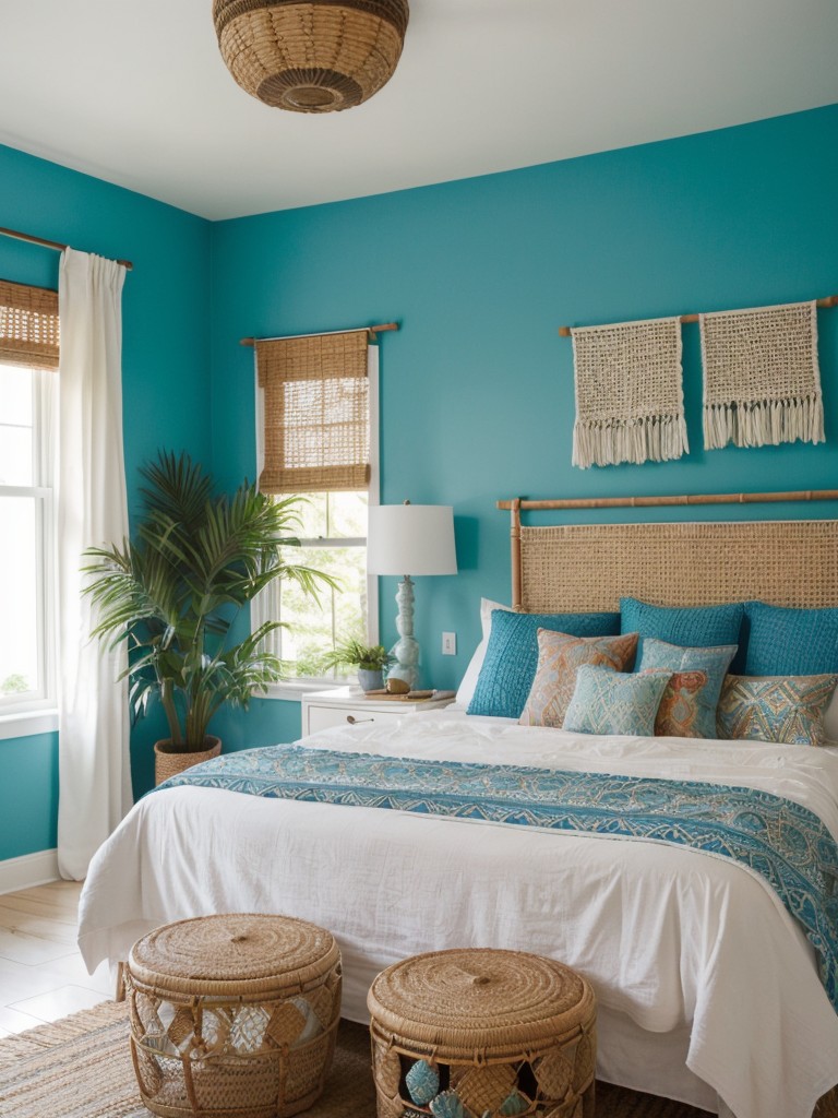 Boho Bliss: Create a Serene Blue Bedroom Retreat!