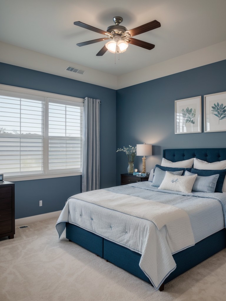 Transform Your Apartment into a Serene Blue Bedroom Haven!