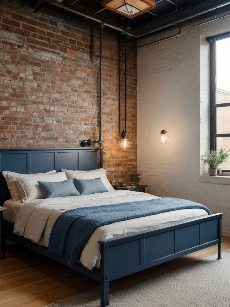 Create an Urban Oasis: Industrial Chic Apartment Bedroom