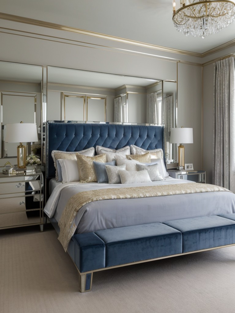 Ultimate Luxury: Elegant Blue Bedroom Retreat