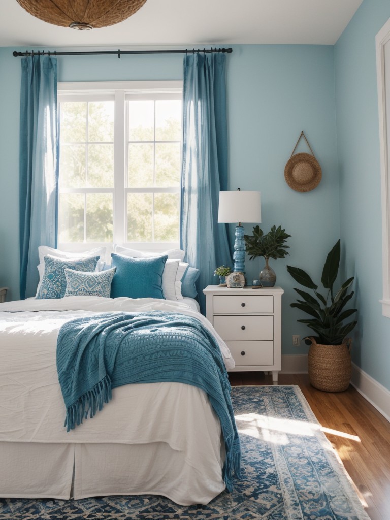 Boho Bliss: Transform Your Apartment into a Blue Oasis!