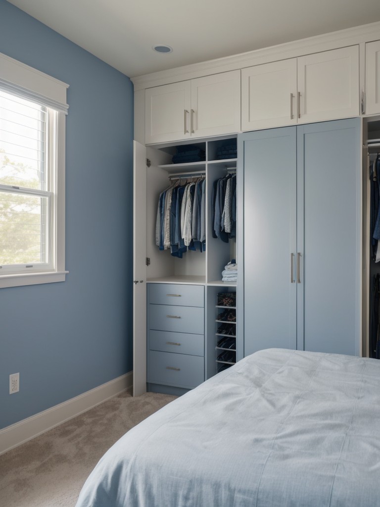 Master Bedroom Bliss: Maximize Storage and Serenity in Your Apartment Retreat!