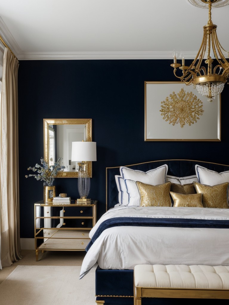 Chic Navy and Gold Bedroom Ideas for a Sophisticated Space!