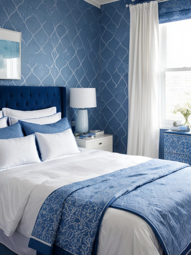 Serene Blue Bedroom Inspiration: Monochromatic Decorating Ideas