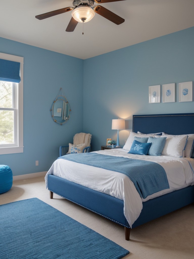 Blue Apartment Bedroom Inspiration for a Serene and Fun Space