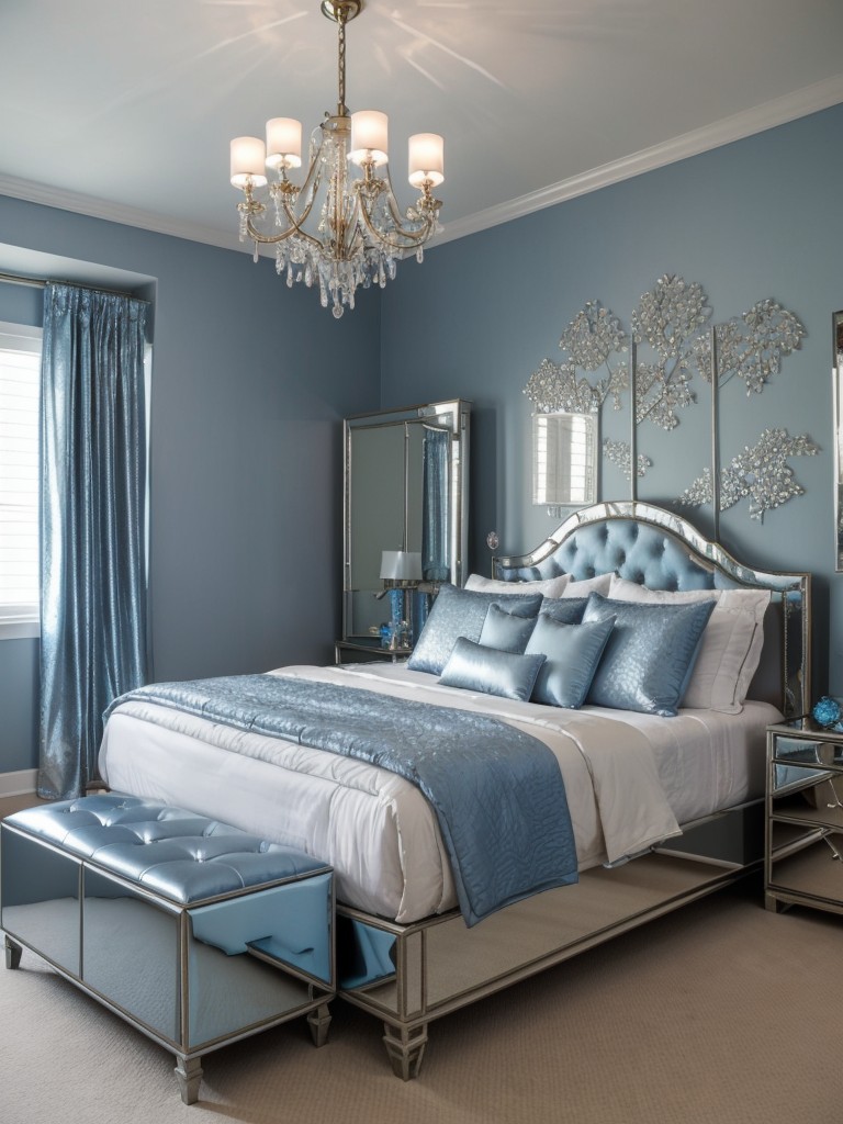 Create a Glamorous Blue Haven with These Apartment Bedroom Ideas