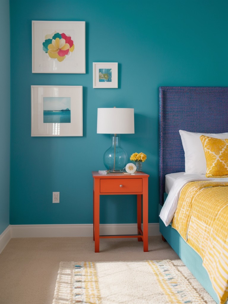 Revitalize Your Apartment with Vibrant Blue Bedroom Decor!