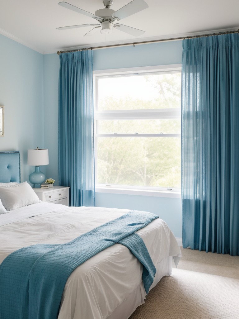 Revamp Your Apartment with Cool Blue Bedroom Decor!