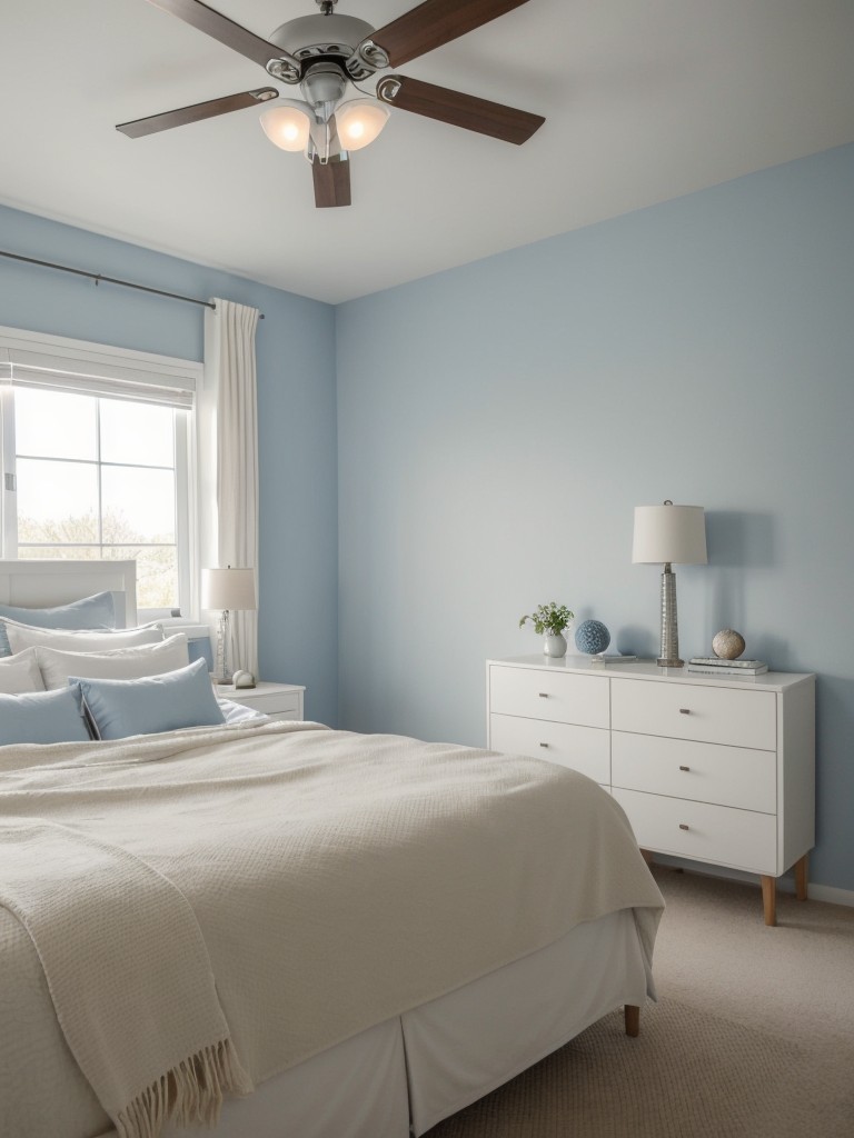 Scandinavian-Inspired Serenity: Transform Your Apartment with Blue Bedroom Styling