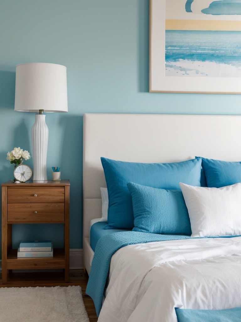 Cozy Chic: Transform Your Apartment with Blue Bedroom Bliss!