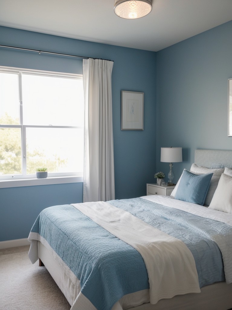 Create a Tranquil Bedroom Oasis with Blue Decor