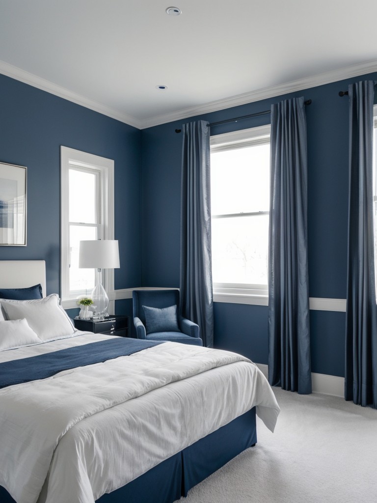 Timeless elegance: Blue bedroom design for a modern aesthetic