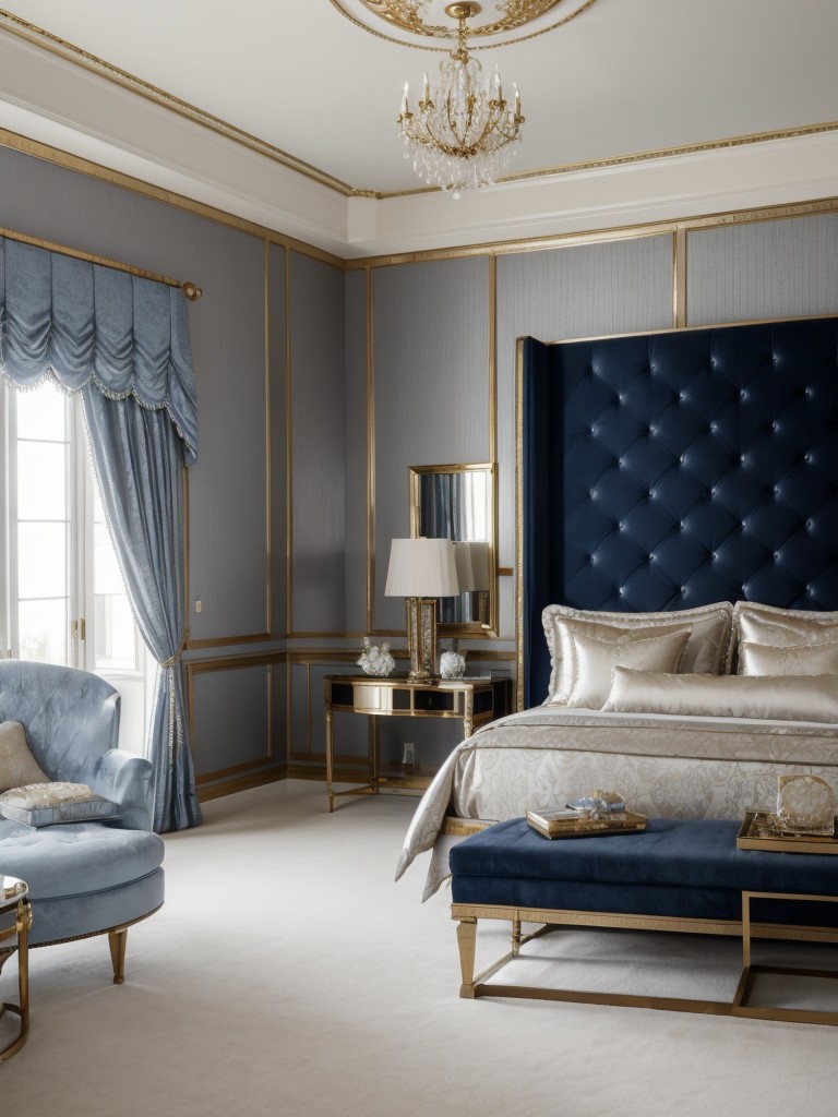 Luxurious Blue Bedroom Ideas: Elevate Your Space with Opulent Accents