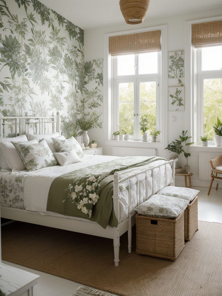 Create a Serene Garden-Inspired Bedroom with Scandinavian Decor